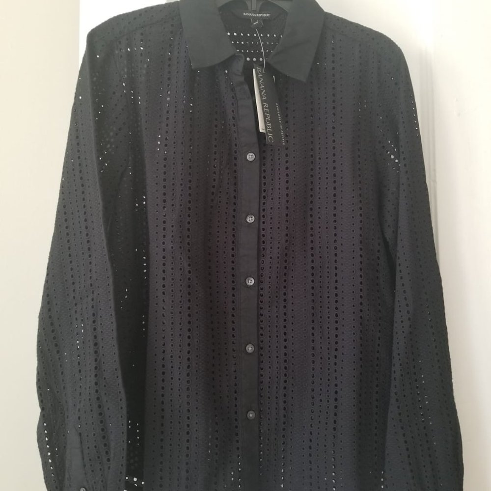 Banana Republic Eyelet Shirt NWT